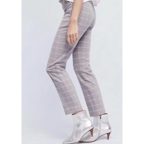 Anthropologie Cartonnier Gray Ankle Cropped Pants - Picture 2 of 9